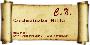 Czechmeiszter Nilla névjegykártya